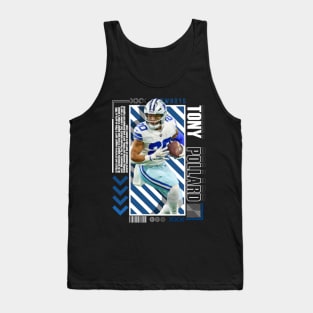 Tony Pollard Paper Poster Version 10 Tank Top